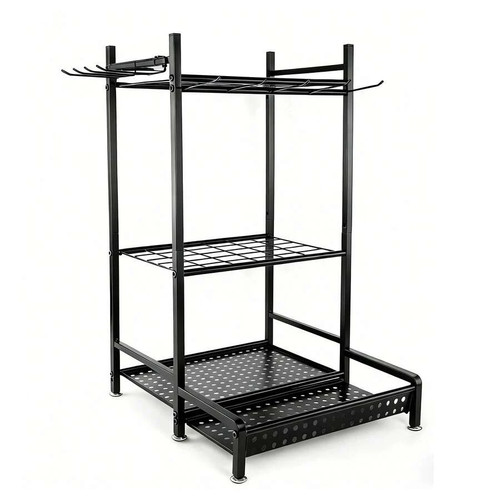 Garden tool organizer rack - garden, w/